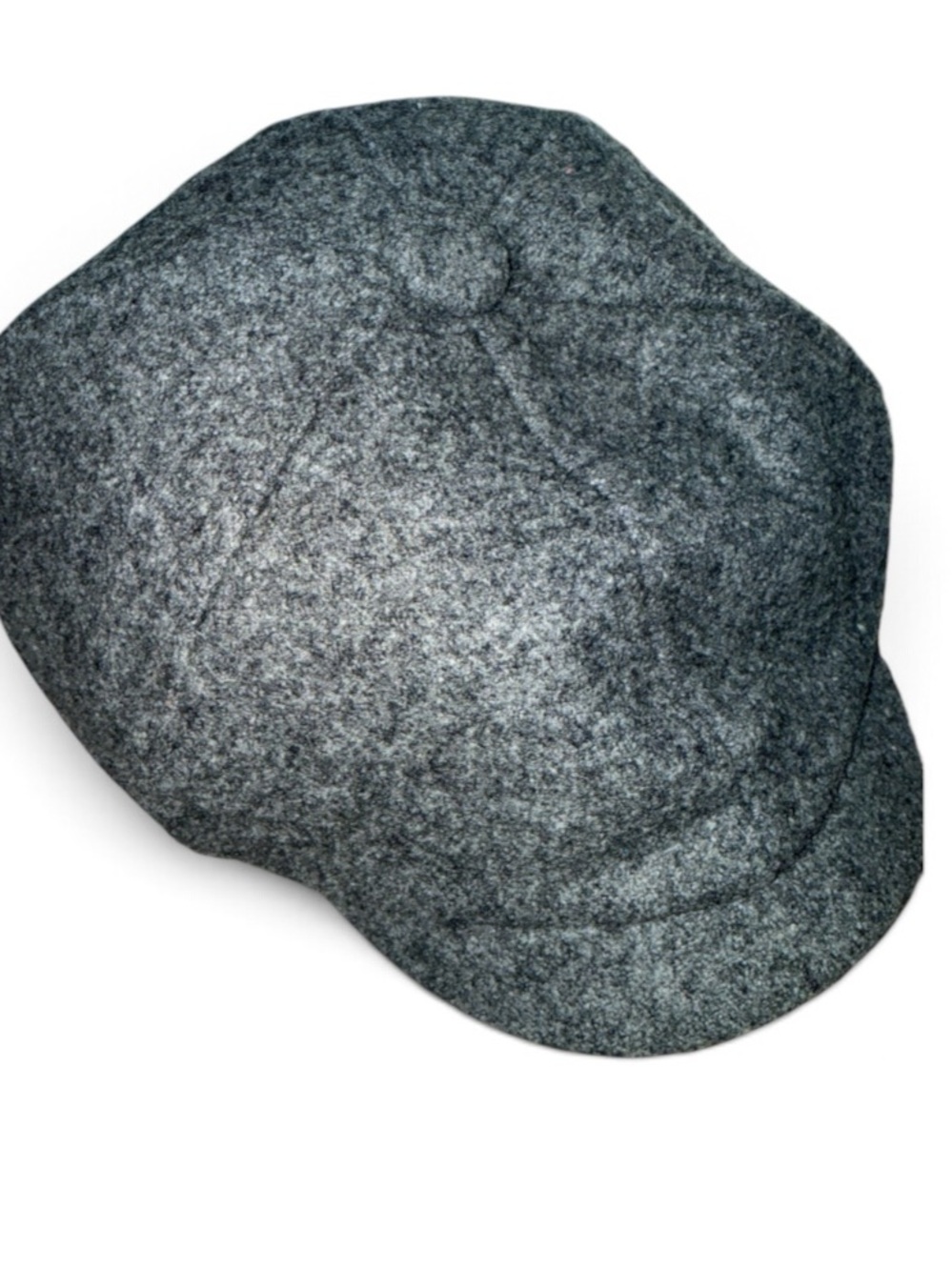 Stefano Classic Men's Gray Wool Newsboy Cap